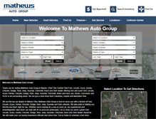 Tablet Screenshot of mathewsautogroup.com